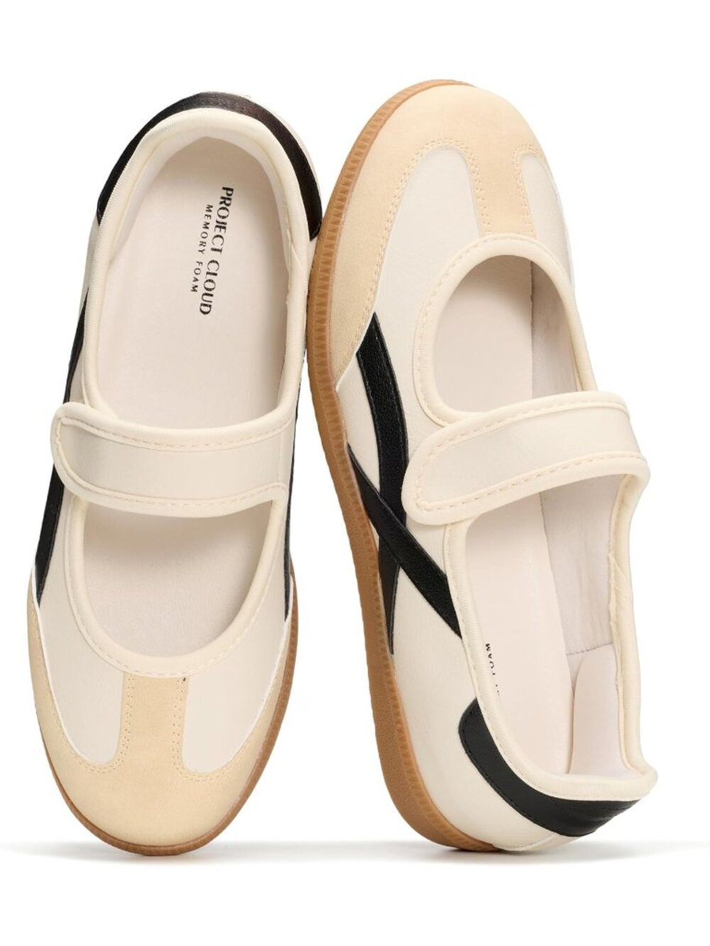 Women's Beige  Comfortable Trendy With Memory Foam Insole Fashion Sneakers